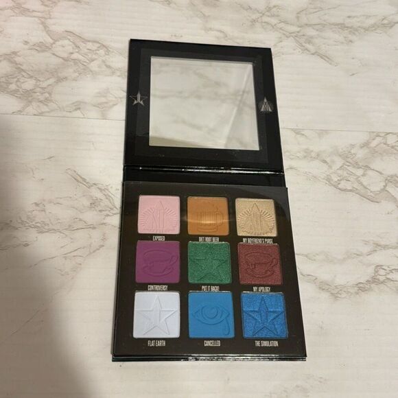 Jeffree Star X Shane Dawson Conspiracy palette & pink black pic face mirrors - Picture 10 of 12